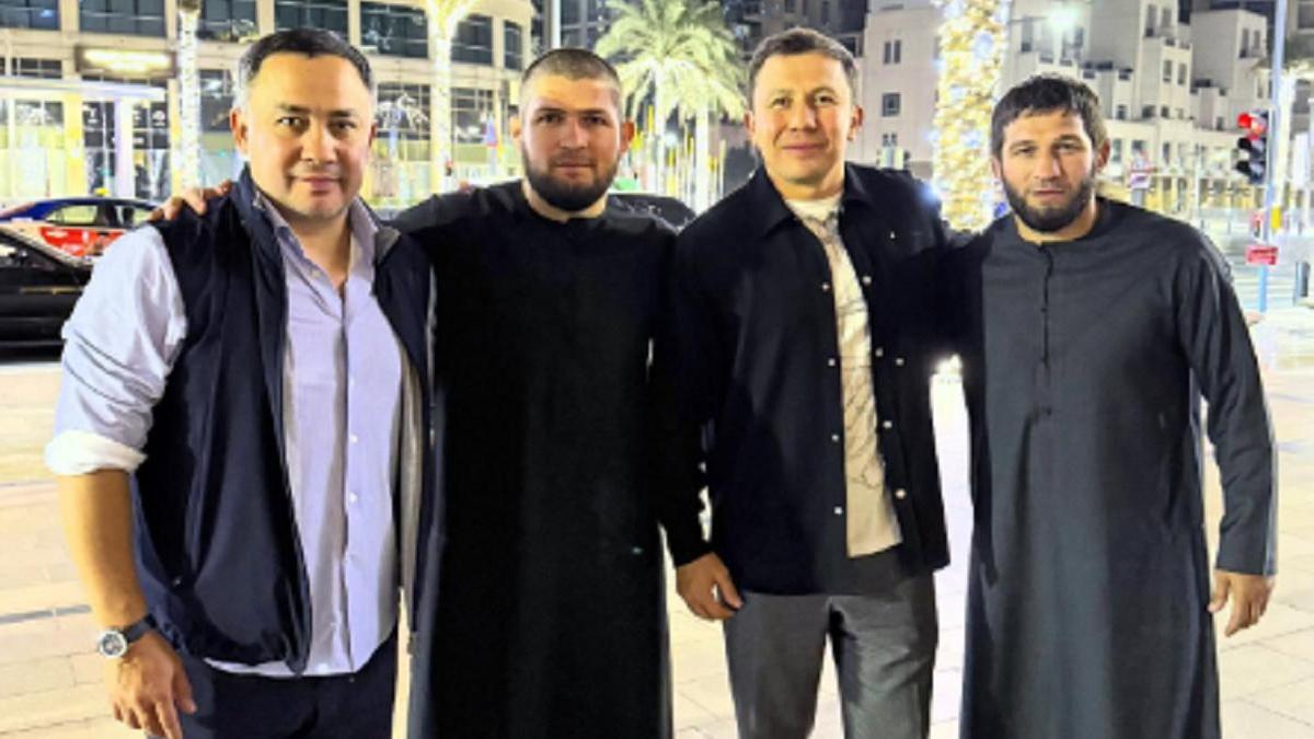 Геннадий Головкин и Хабиб Нурмагомедов