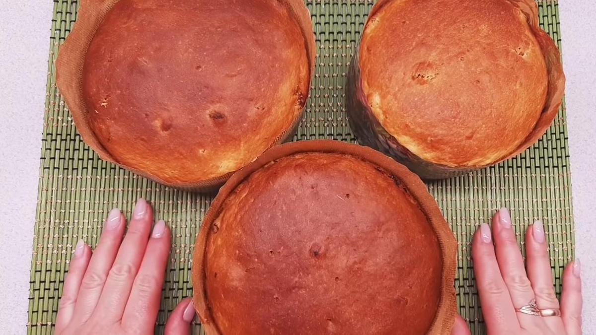 Испеченные куличи