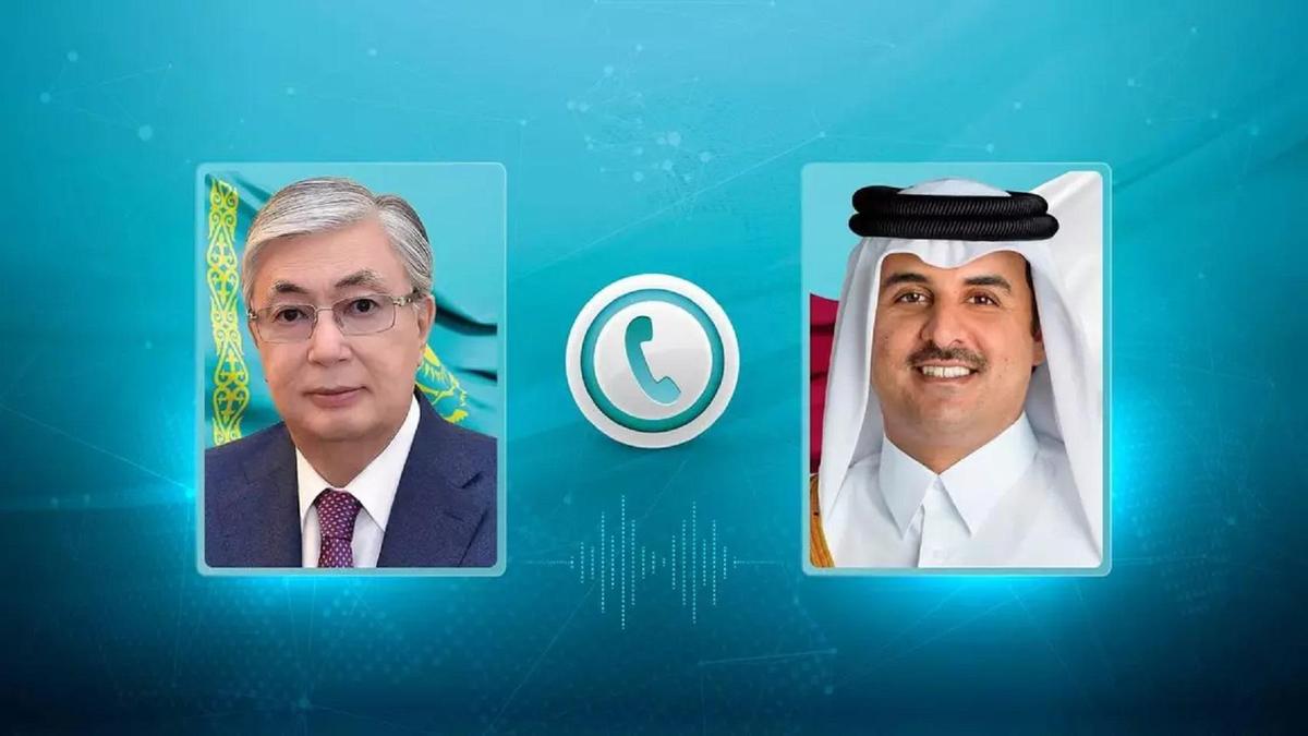 Қасым-Жомарт Тоқаев және Катар әмірі Қасым-Жомарт Тоқаев және Катар әмірі