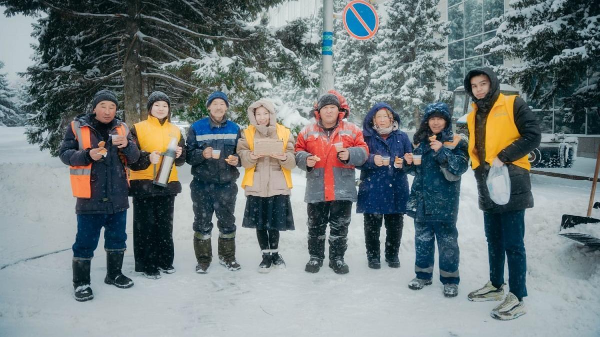 Сотрудники  коммунального предприятия "Таза Өскемен"