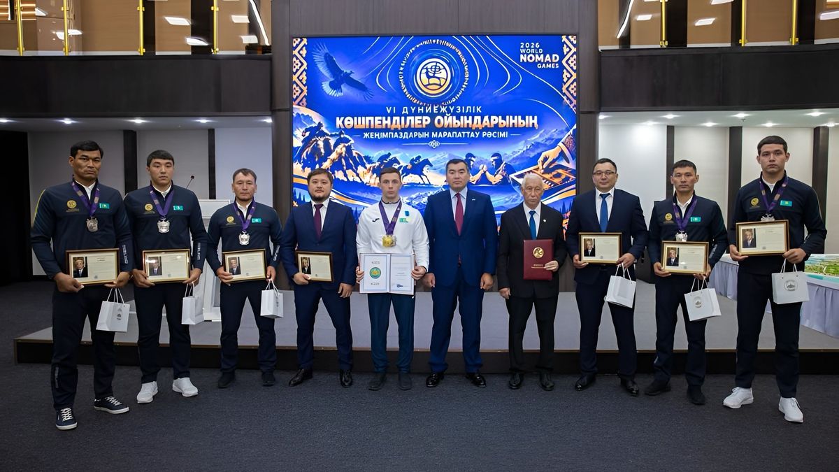 Награждение победителей Всемирных игр кочевников