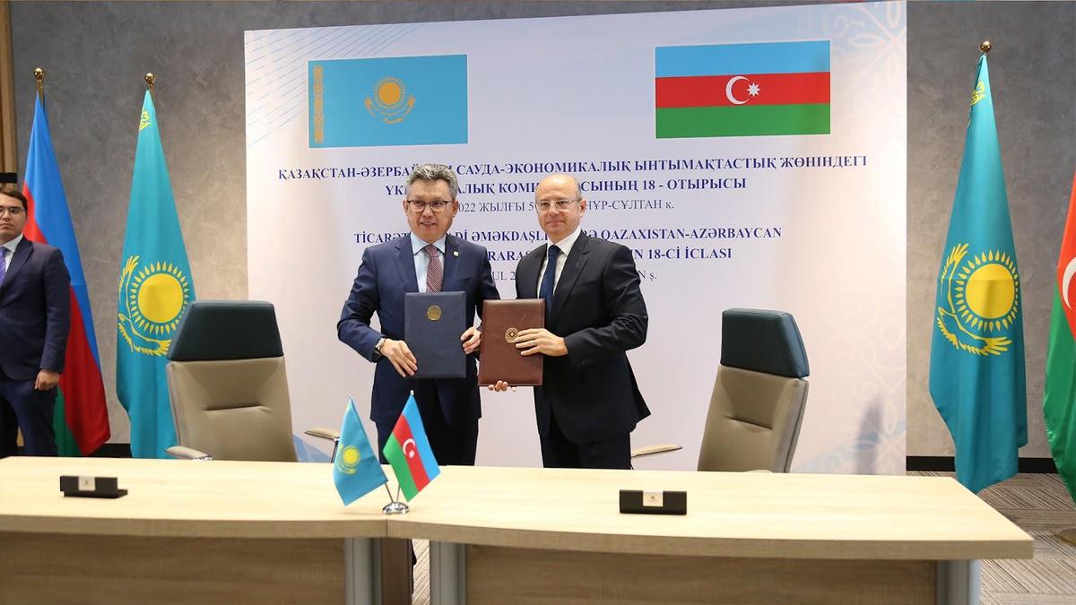 Отношения между Казахстаном и Азербайджаном развиваются, демонстрируя рост товарооборота