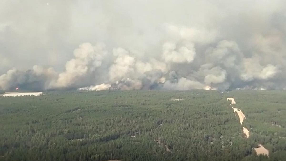 Пожар в Костанайской области