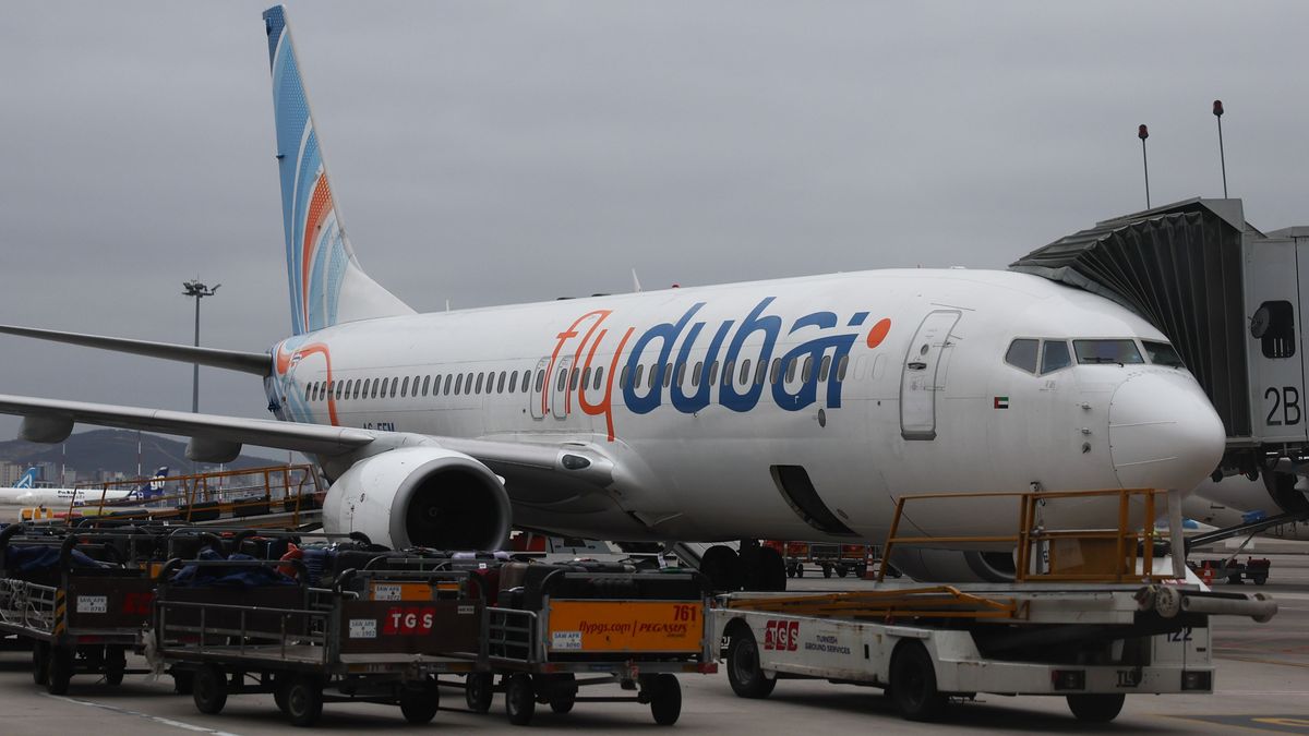 Самолет авиакомпании FlyDubai