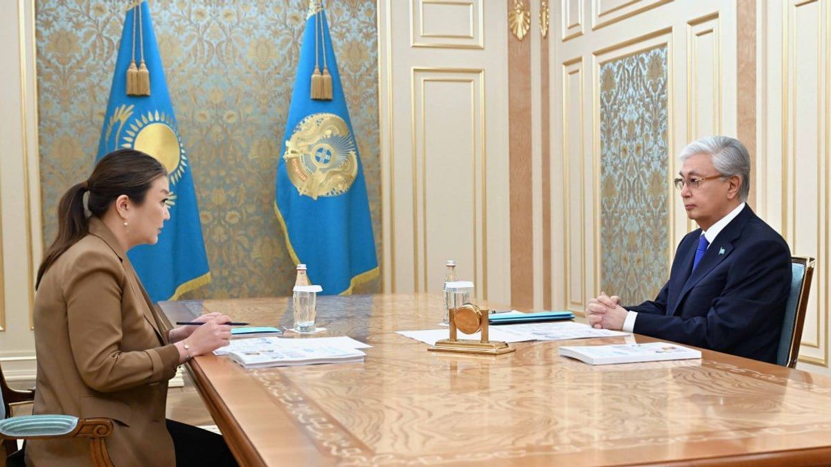 Динара Закиева и Касым-Жомарт Токаев