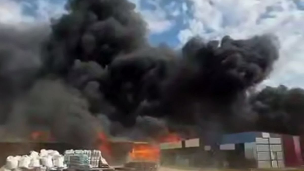 Пожар в Актобе