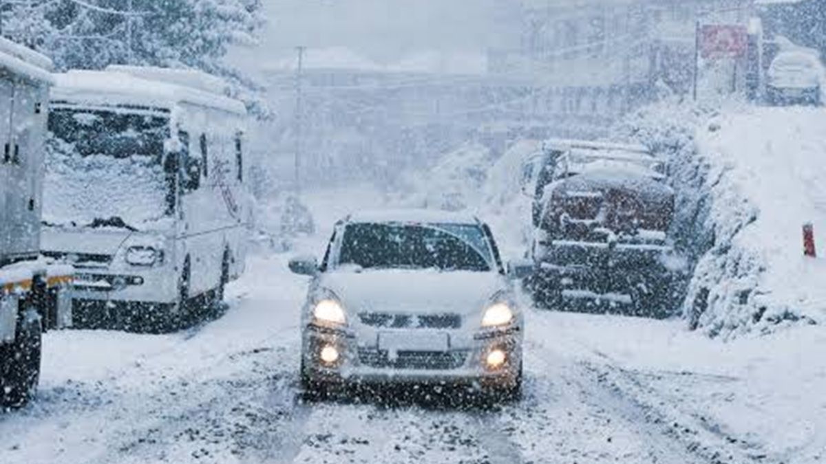 Зимний шторм в США