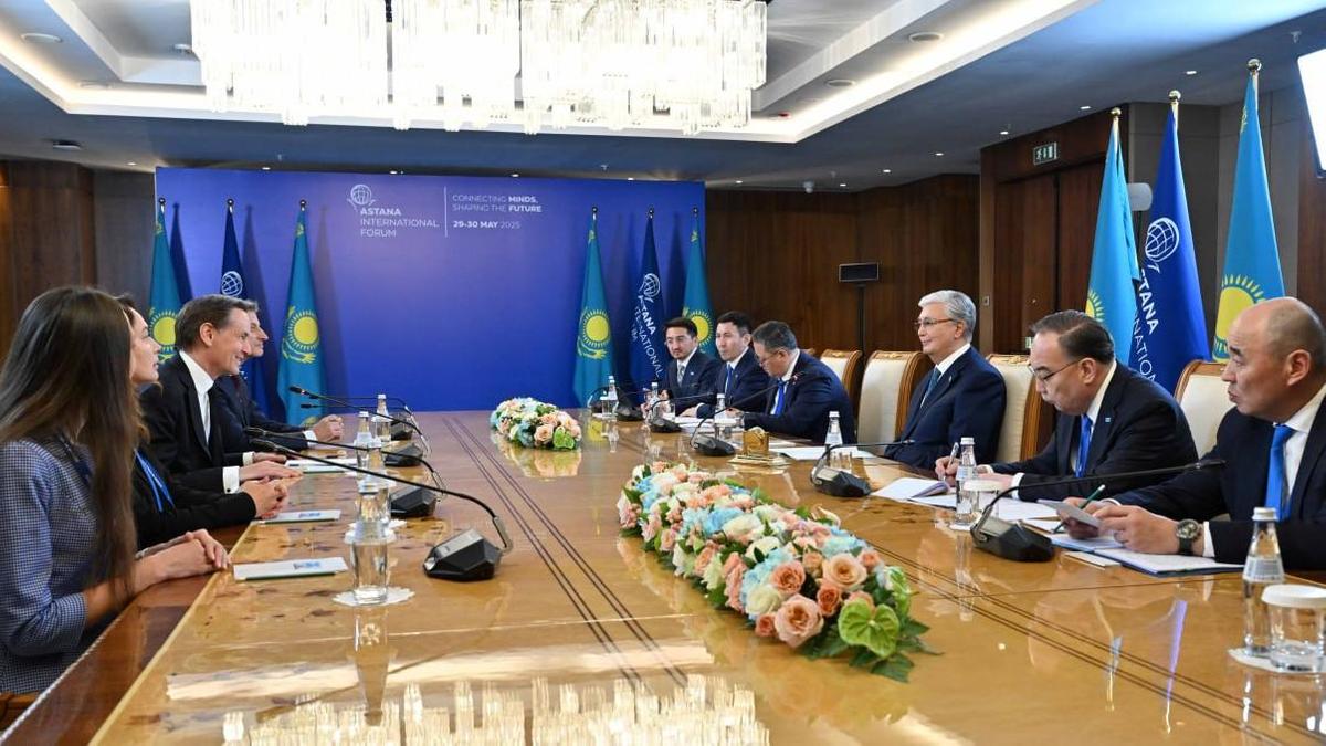 Встреча Токаева с Ворнкингом Встреча Токаева с Ворнкингом