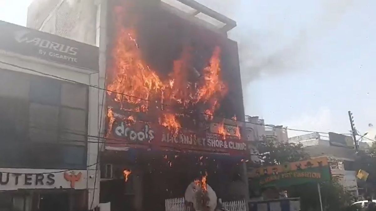 Пожар в учебном центре в Индии