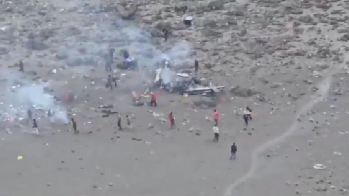 Крушение вертолета в Африке