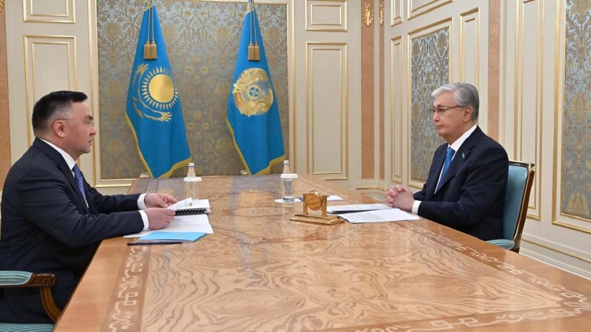 Касым-Жомарт Токаев и Асламбек Мергалиев Касым-Жомарт Токаев и Асламбек Мергалиев