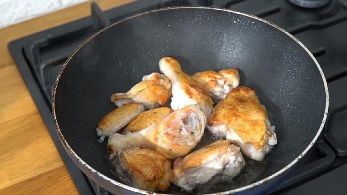 Обжарка курицы