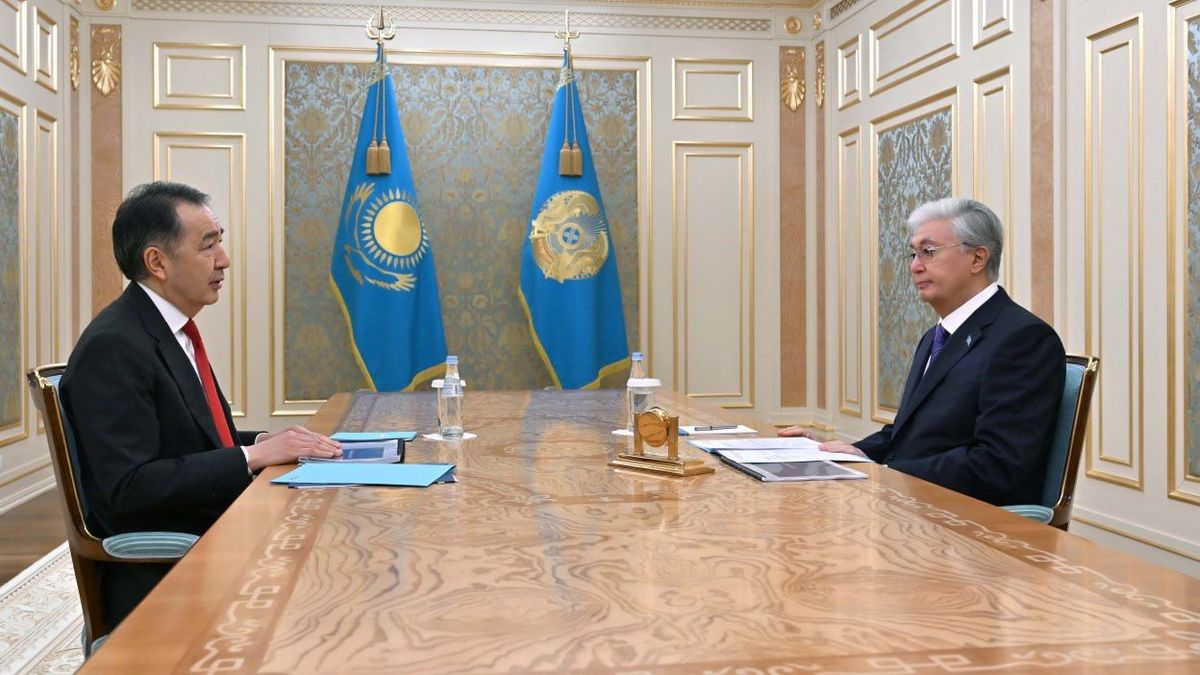 Касым-Жомарт Токаев и Бакытжан Сагинтаев