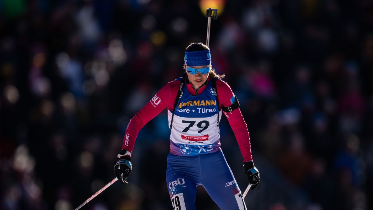 Казахстанская биатлонистка Ольга Полторанина