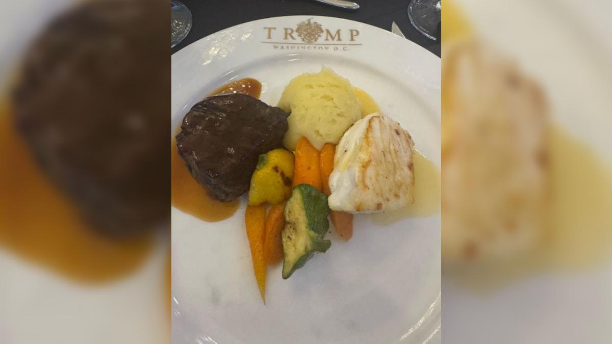 Блюдо на ужине Трампа Блюдо на ужине Трампа