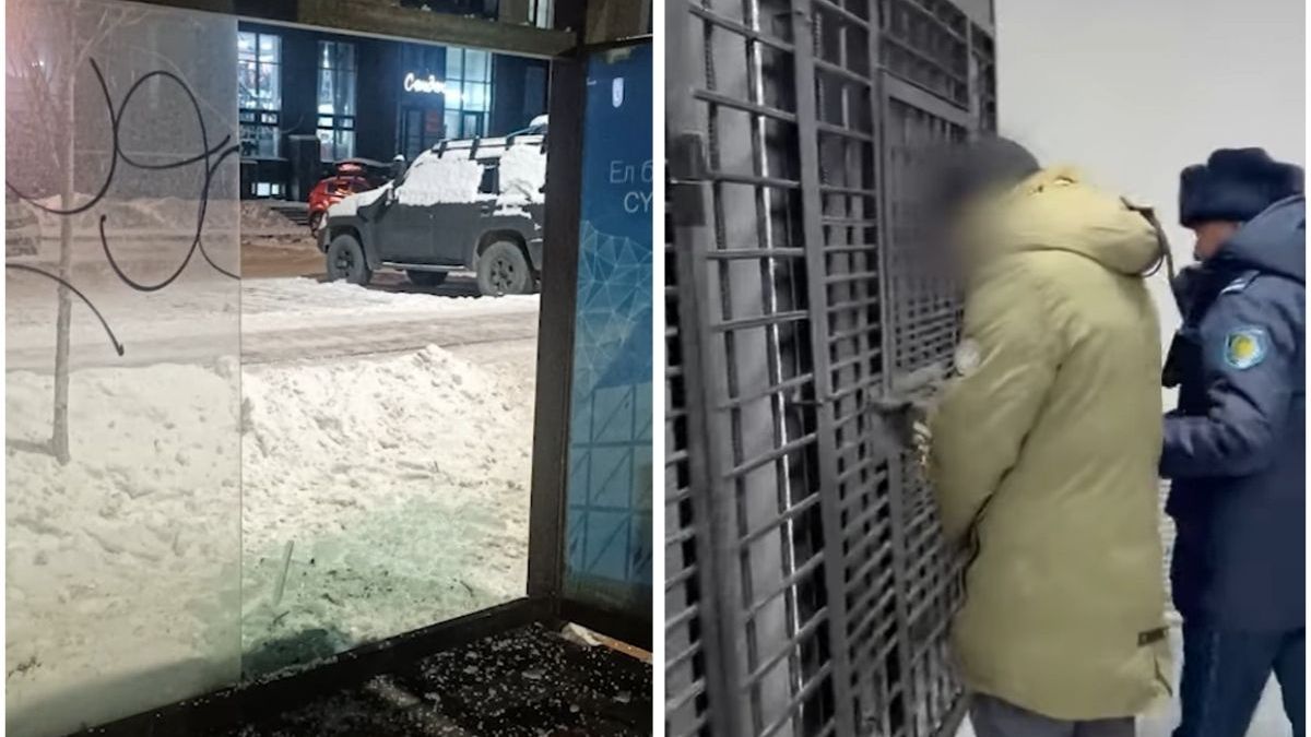 Мужчину наказали за разбитую остановку