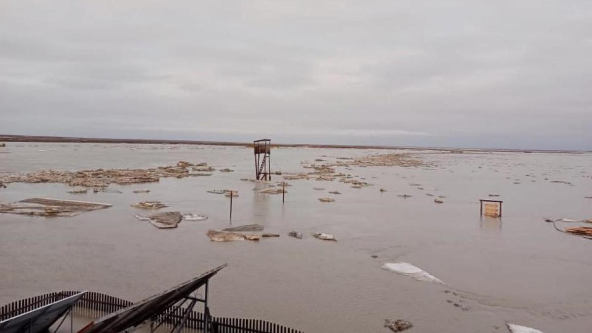 Талые воды в Костанайской области