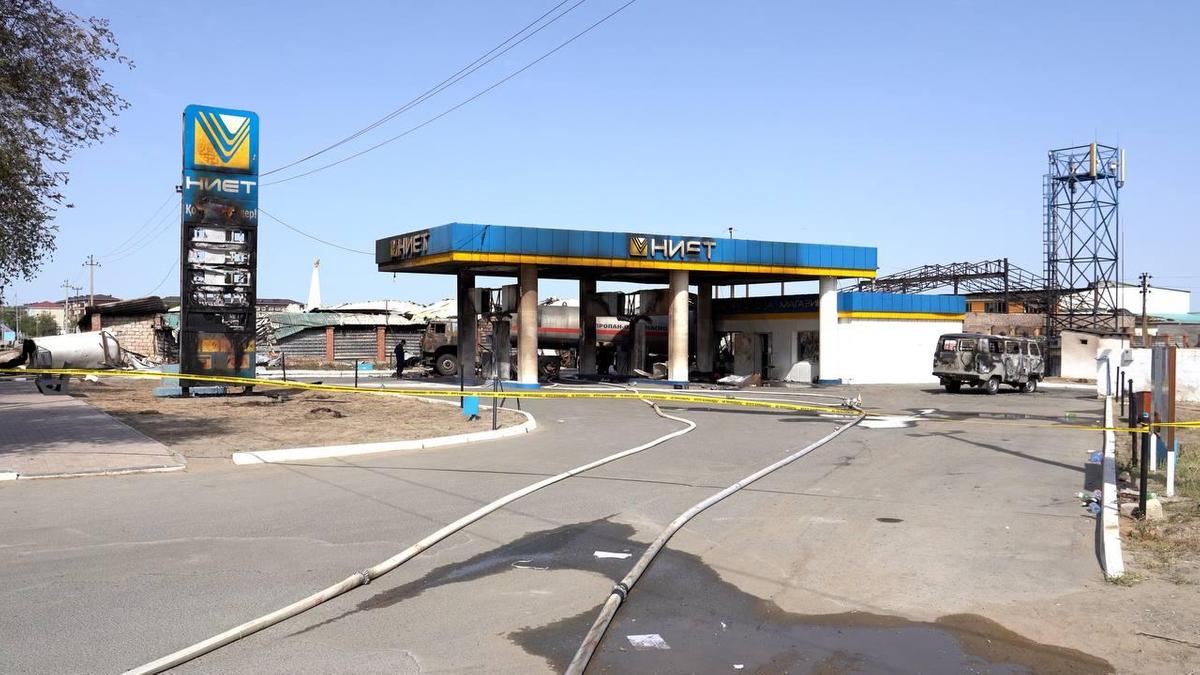 Заправка, где произошел взрыв Заправка, где произошел взрыв