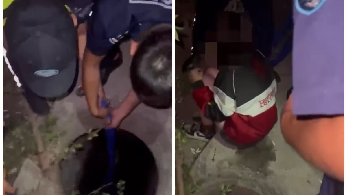 Девочка провалилась в колодец