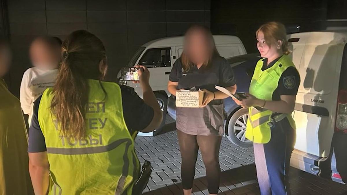 Задержание подозреваемой