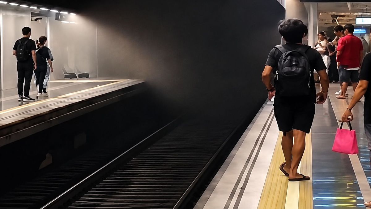 Пожар в метро Барселоны