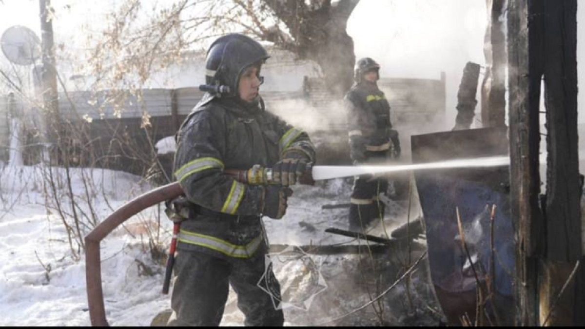 Пожар в Астане