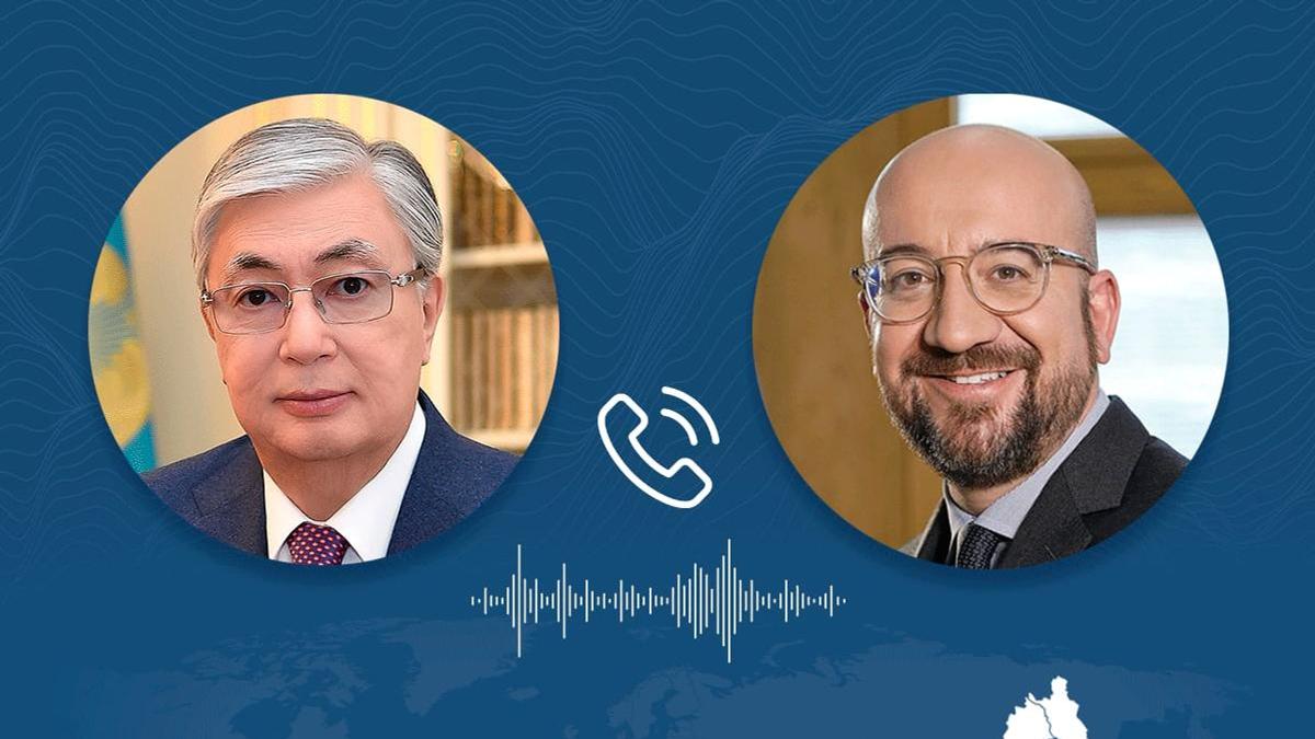 Қасым-Жомарт Тоқаев пен Шарль Мишель Қасым-Жомарт Тоқаев пен Шарль Мишель