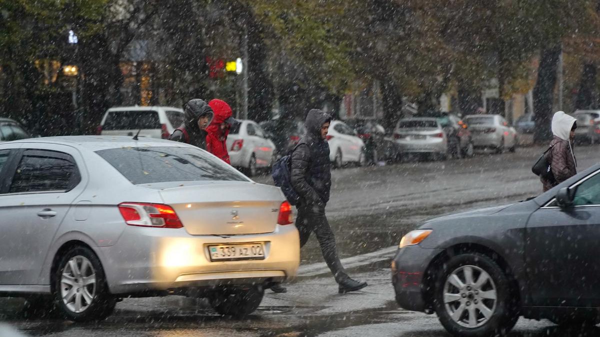 Дождь с переходом в снег