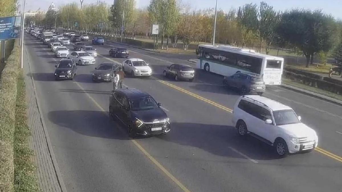 Момент, за который был оштрафован водитель