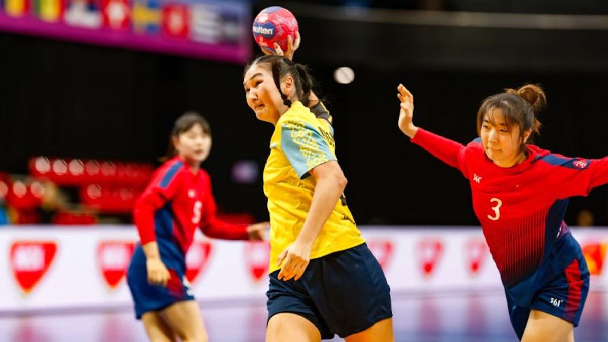 Матч сборных Китая и Казахстана по гандболу на ЧМ-2025