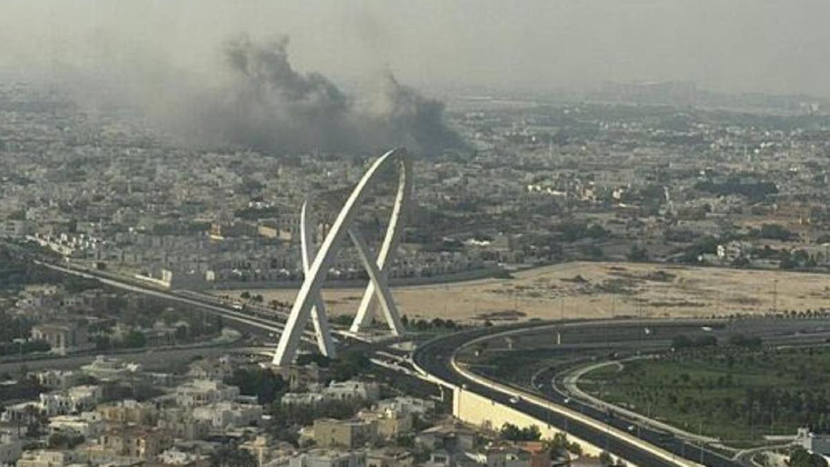 Дым после удара ЦАХАЛ по Дохе