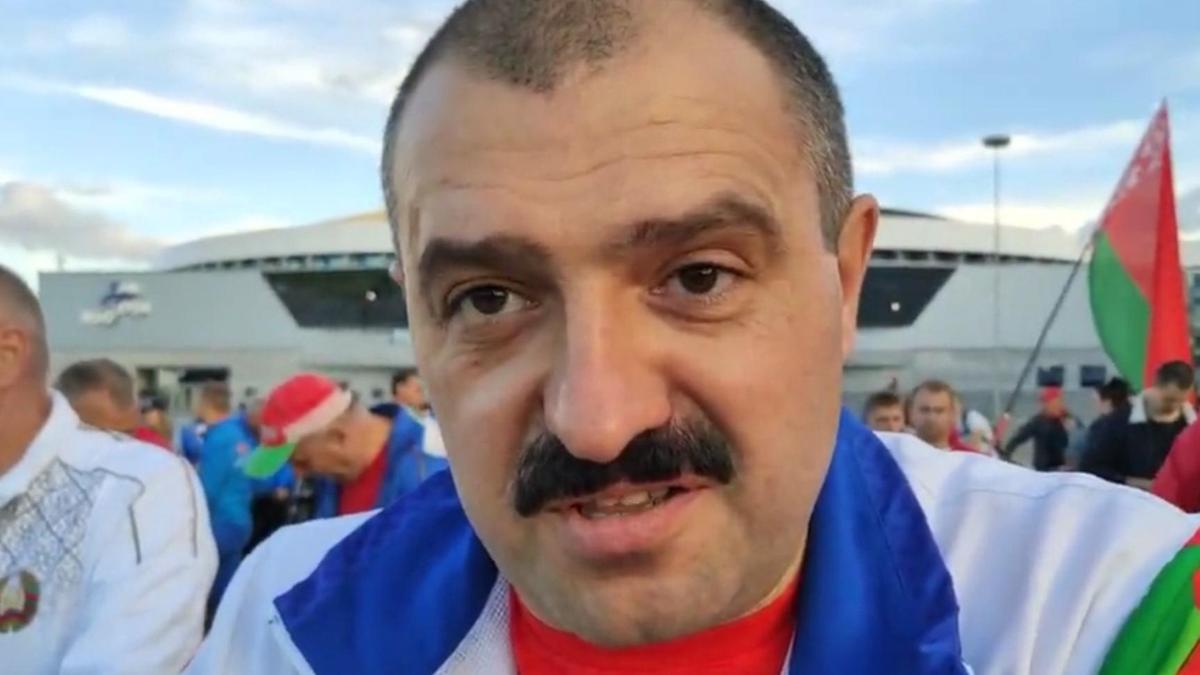 Старший сын Александра Лукашенко Виктор на провластном митинге