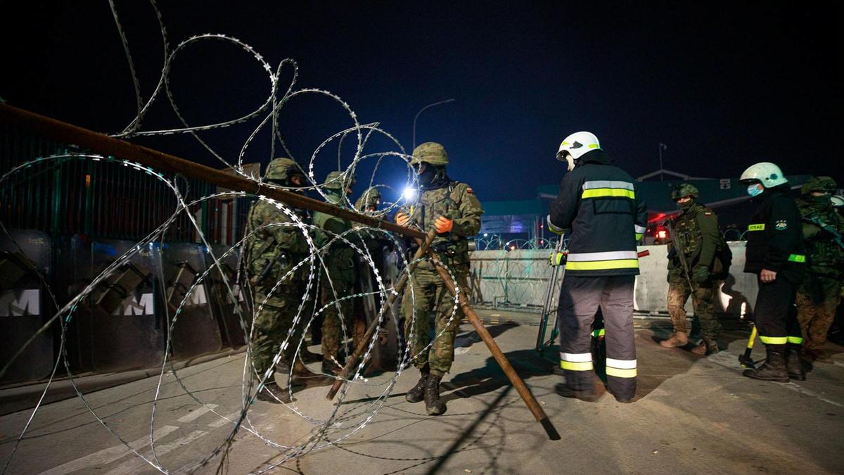 Военные на польско-белорусской границе