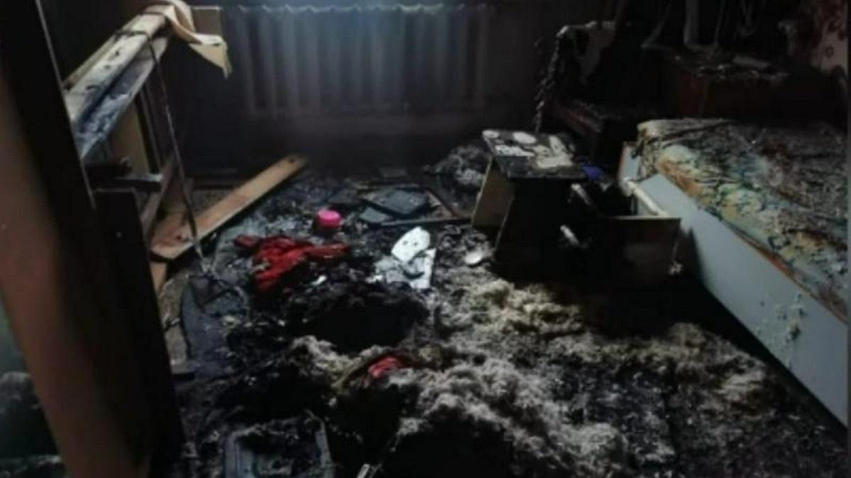 Пожар произошел в общежитии в Кокшетау 