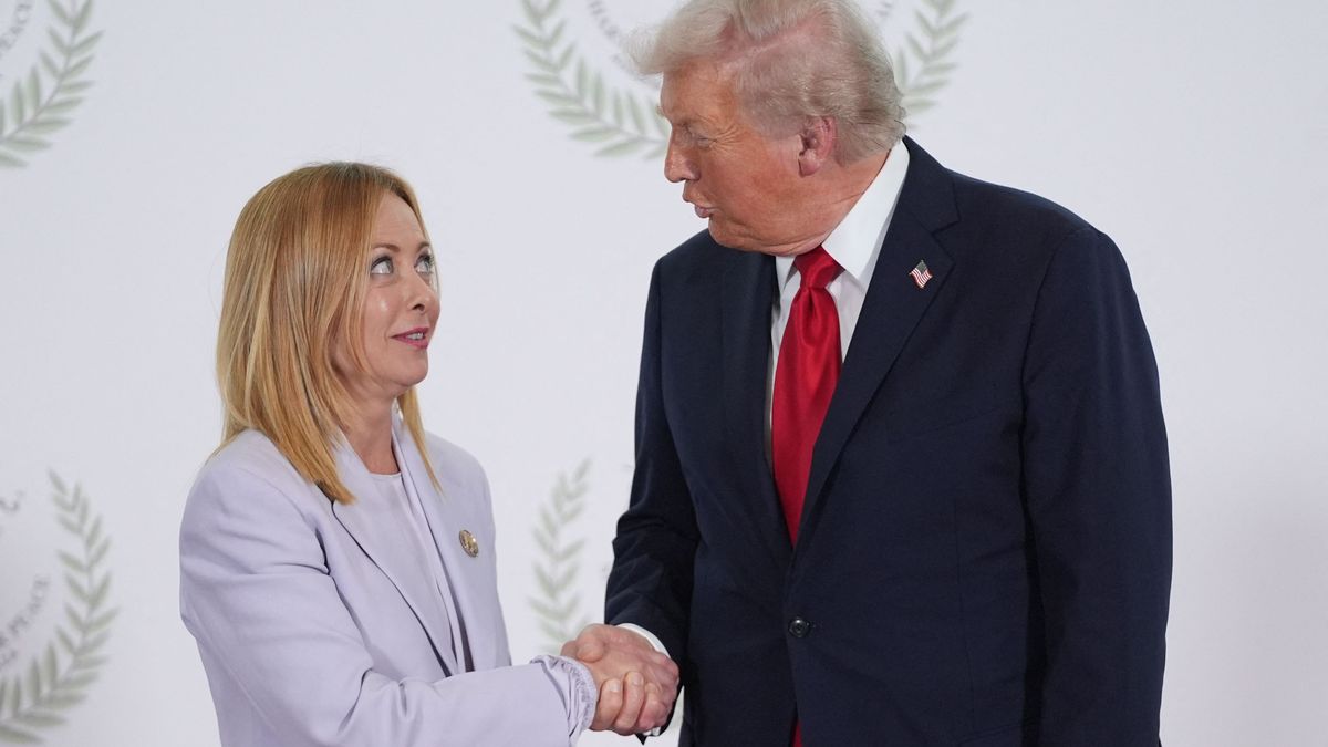 Джорджия Мелони и Дональд Трамп