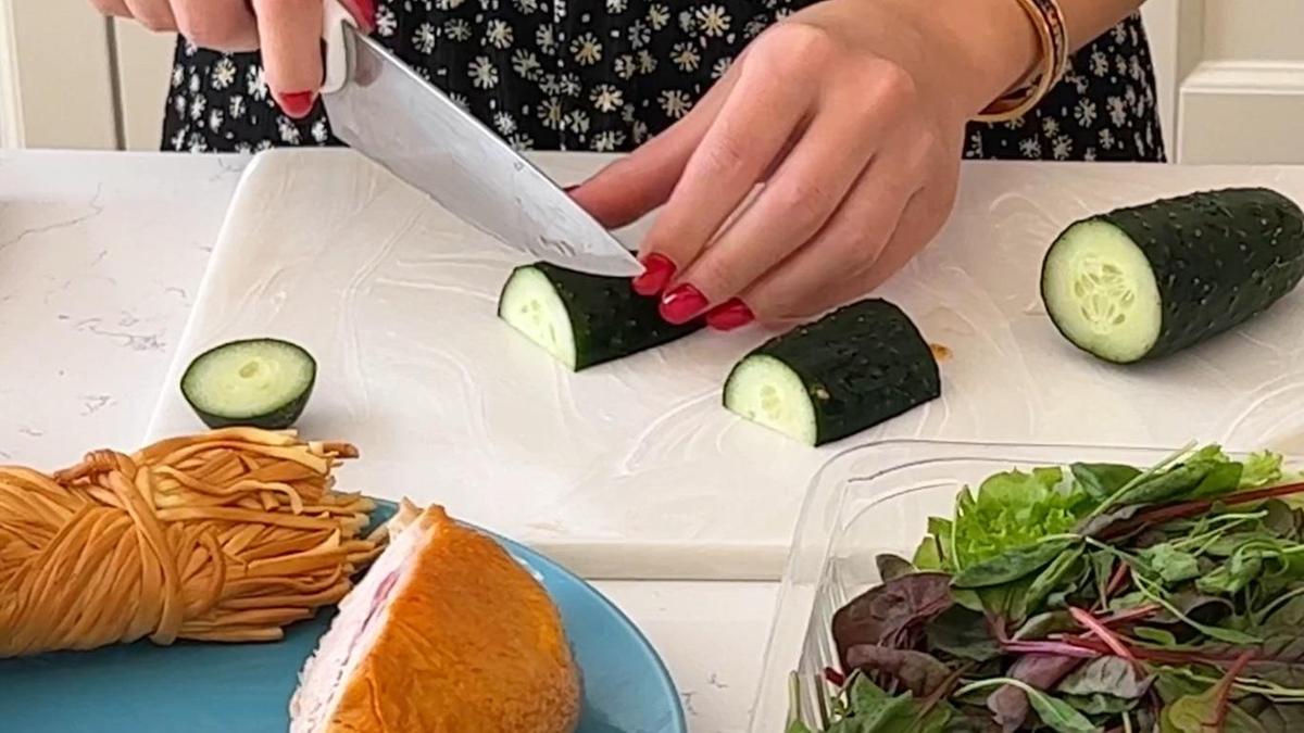 Нарезка огурца