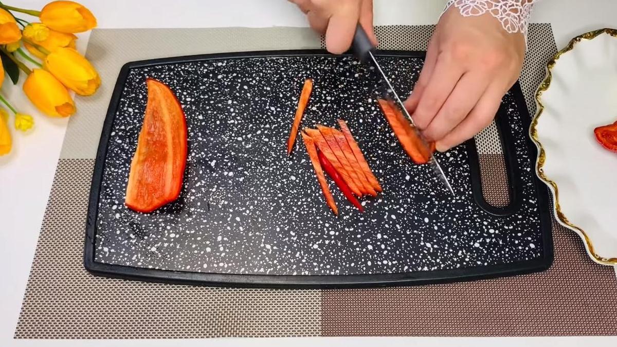 Нарезка сладкого перца