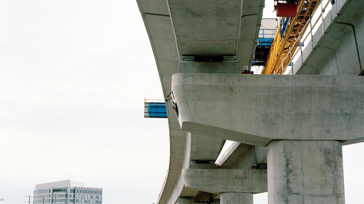 Вид на линию LRT