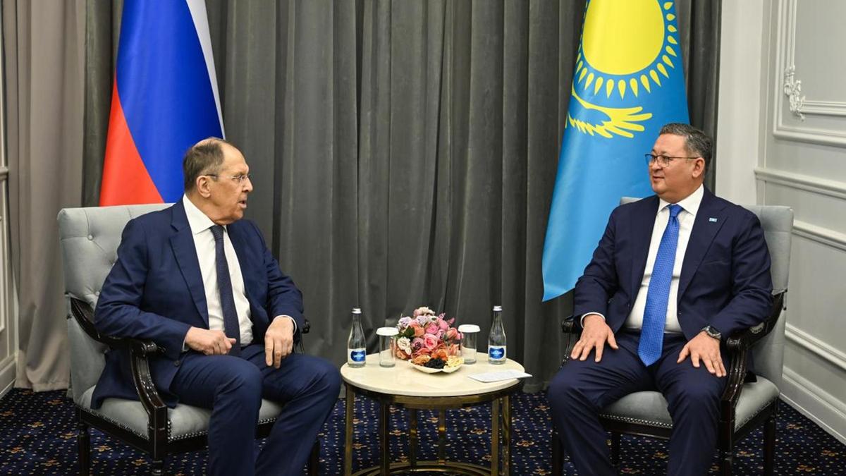 Сергей Лавров және Мұрат Нұртілеу Сергей Лавров және Мұрат Нұртілеу