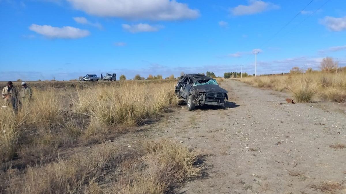 Автомобиль после ДТП в Восточно-Казахстанской области