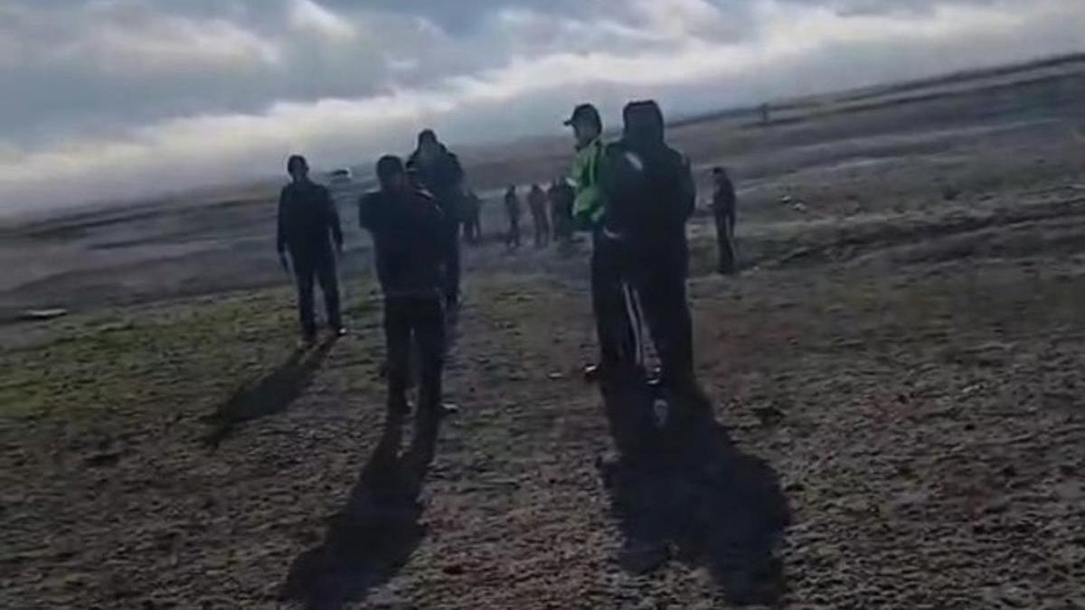 Место взрыва беспилотника в ЗКО