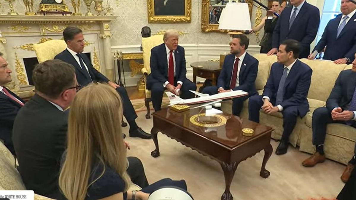 Дональд Трамп и Марк Рютте