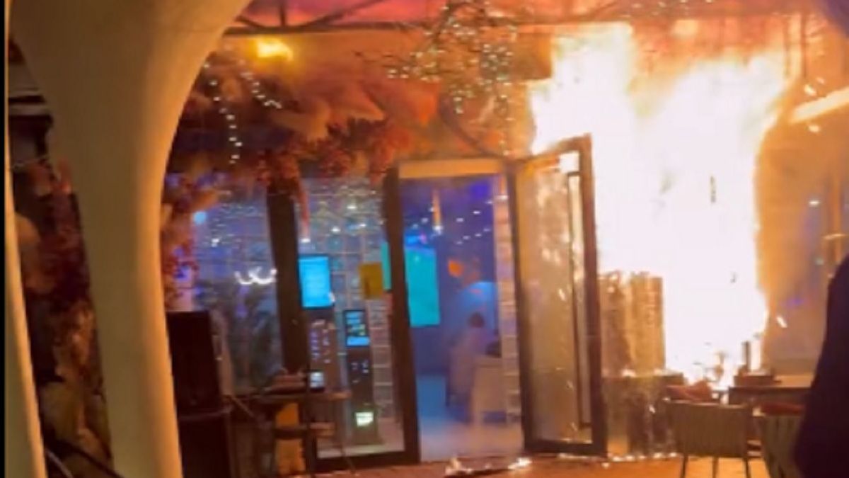Пожар в ресторан