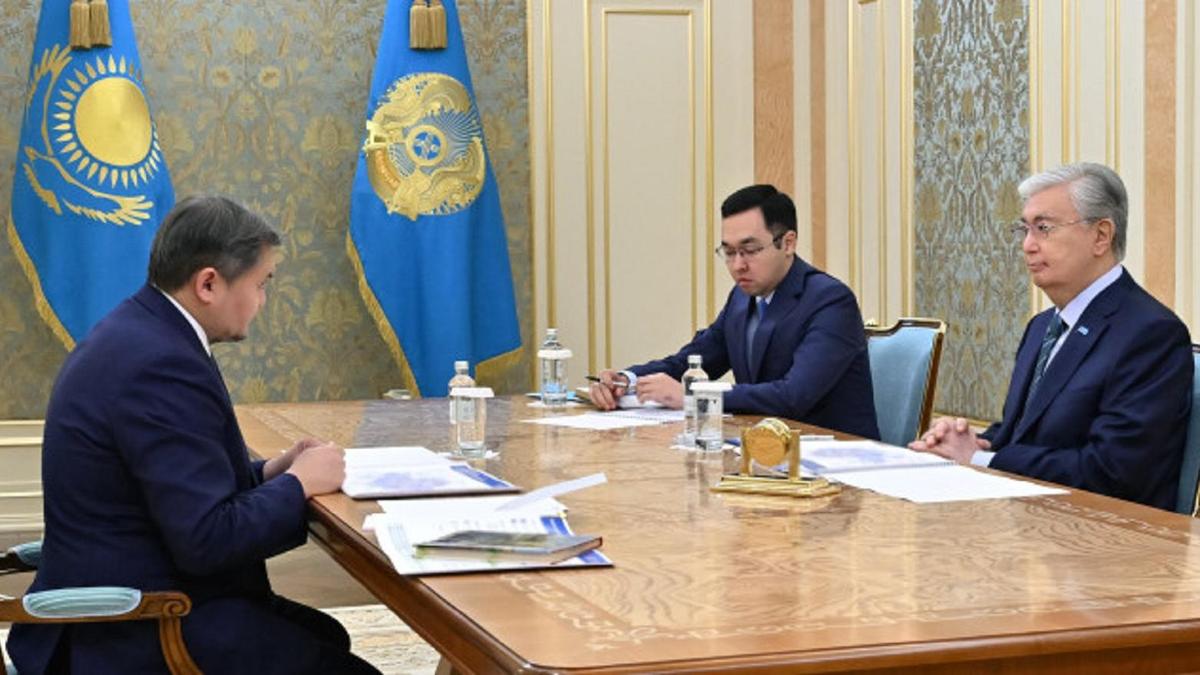 Қасым-Жомарт Тоқаев Саясат Нұрбекті қабылдады Қасым-Жомарт Тоқаев Саясат Нұрбекті қабылдады