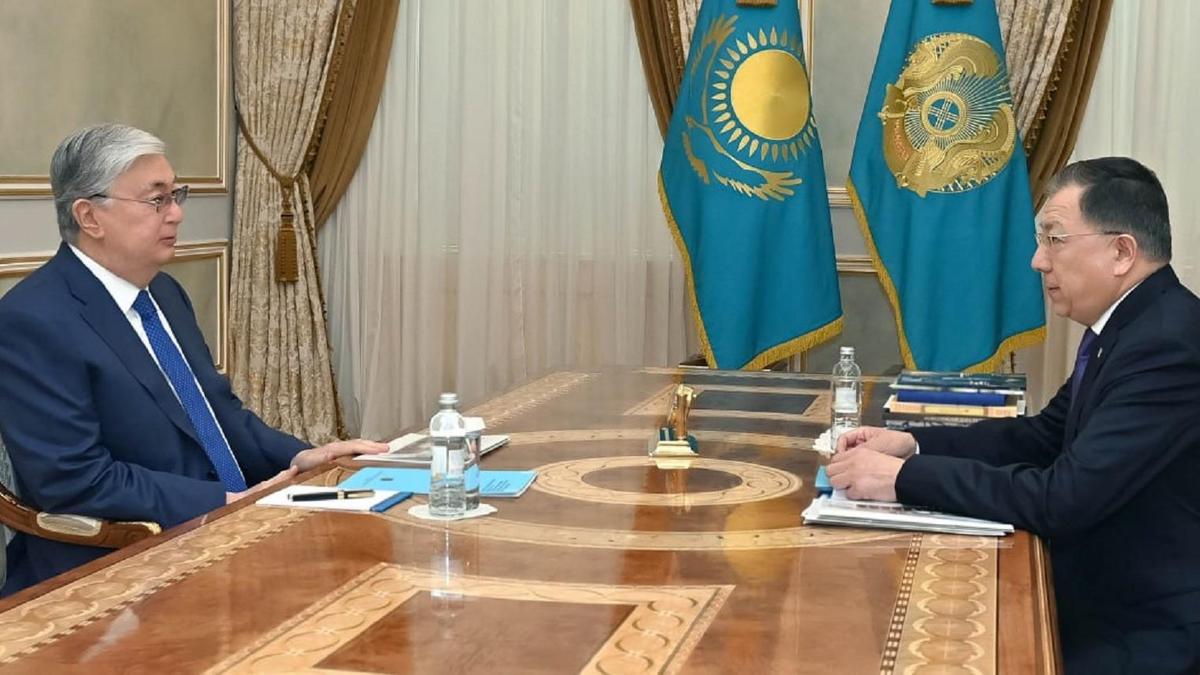 Қасым-Жомарт Тоқаев пен Жансейіт Түймебаев Қасым-Жомарт Тоқаев пен Жансейіт Түймебаев