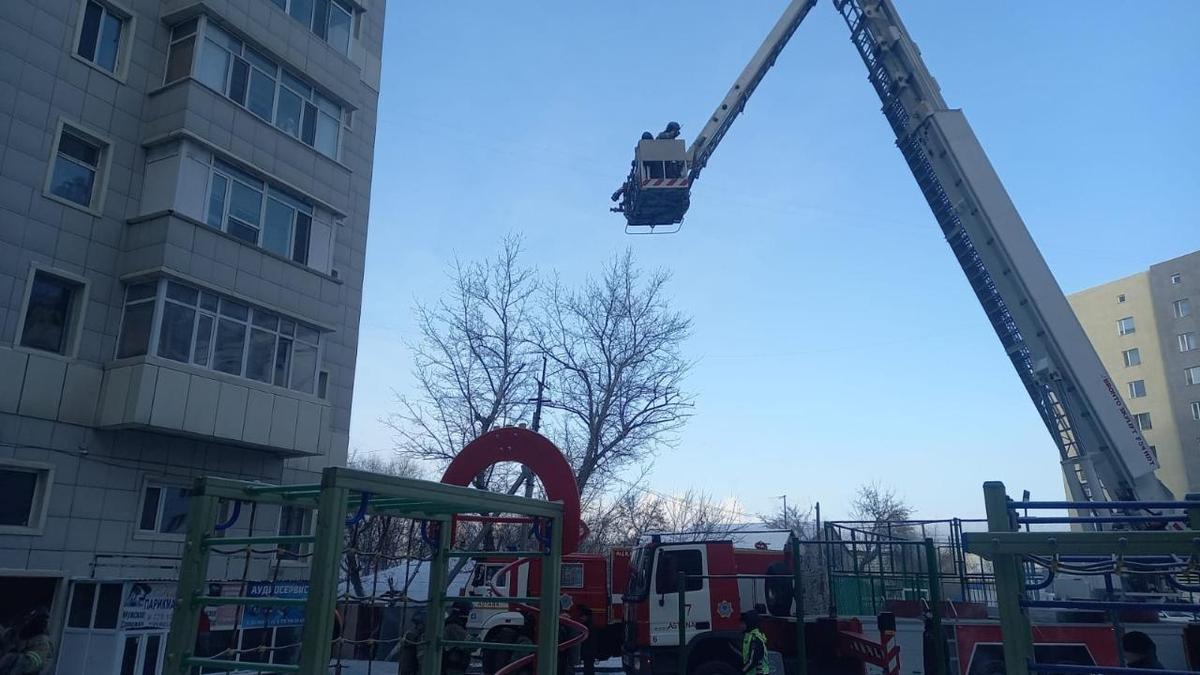 Пожар в Астане Пожар в Астане