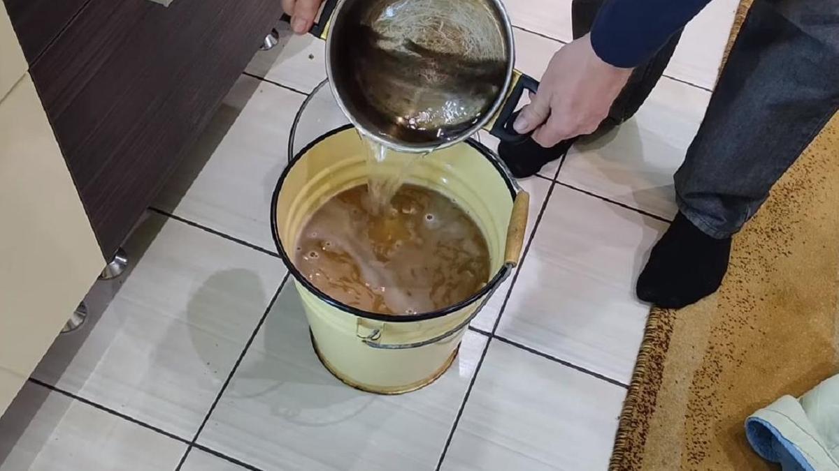 Добавление горячей воды