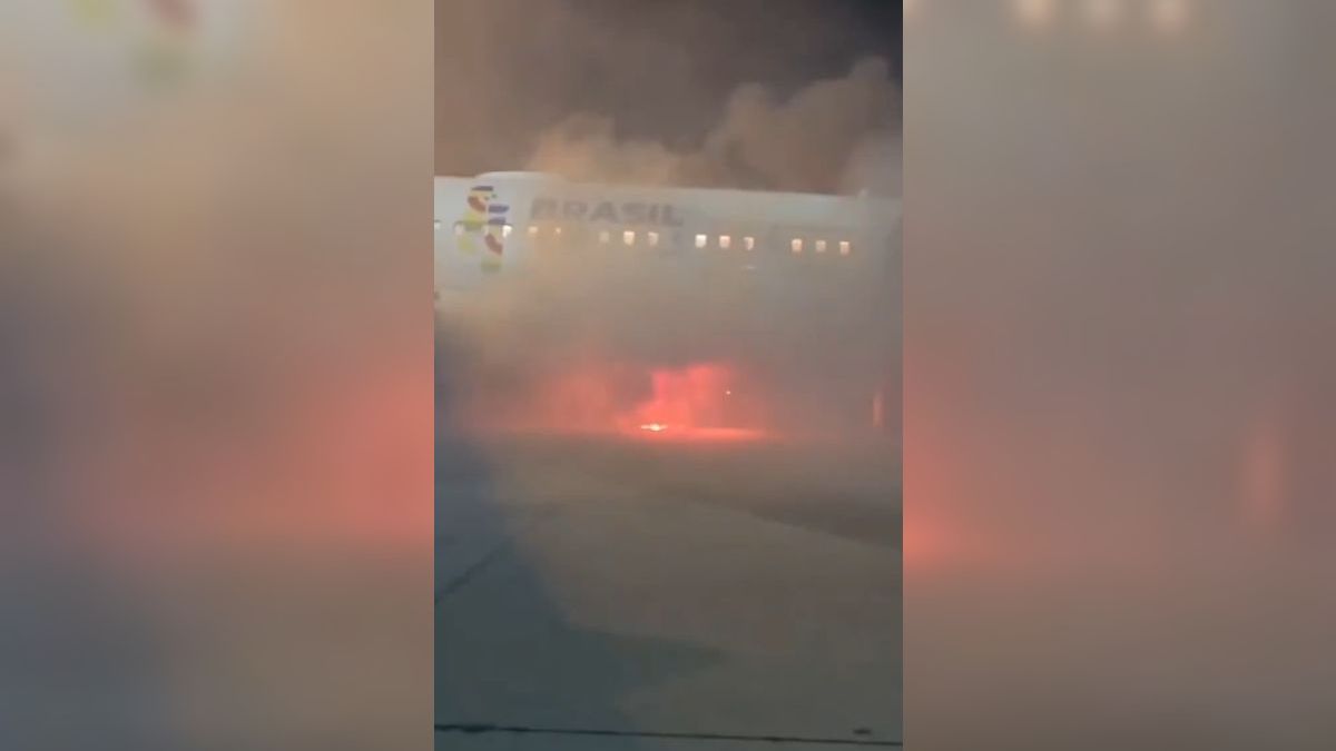 Пожар в аэропорту в Бразилии