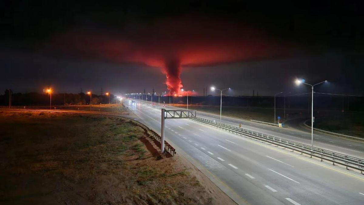 Пожар на полигоне