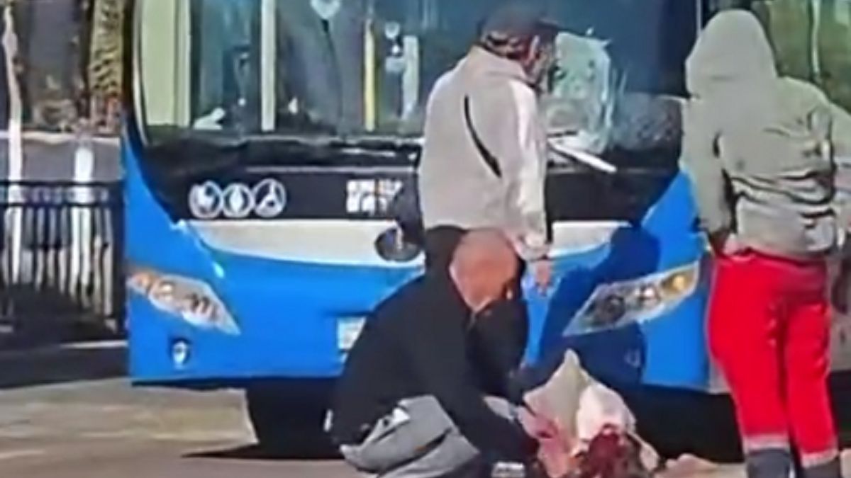 Автобус сбил девушку
